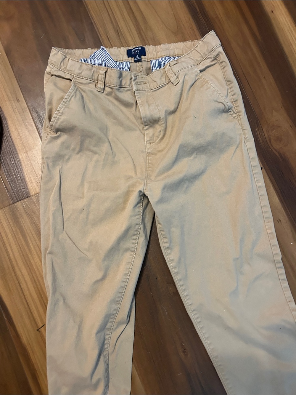 Crown and Ivy Boy’sChino Pants - Khaki Tan size 18